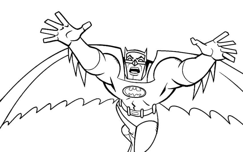 Batman Gratis Tegninger til Farvelægning
