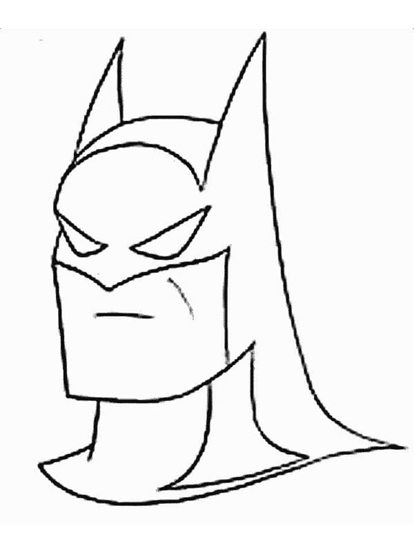 Batman Hoved Tegninger til Farvelægning