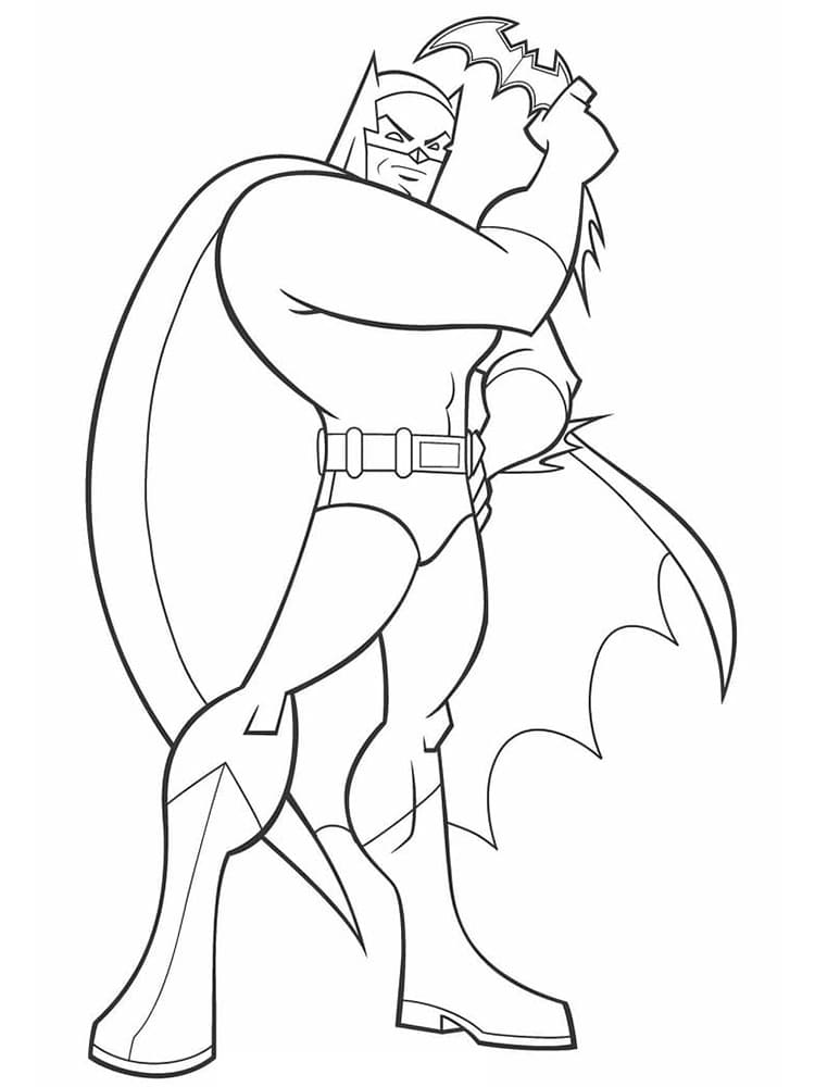 Batman Og Hans Våben Tegninger til Farvelægning