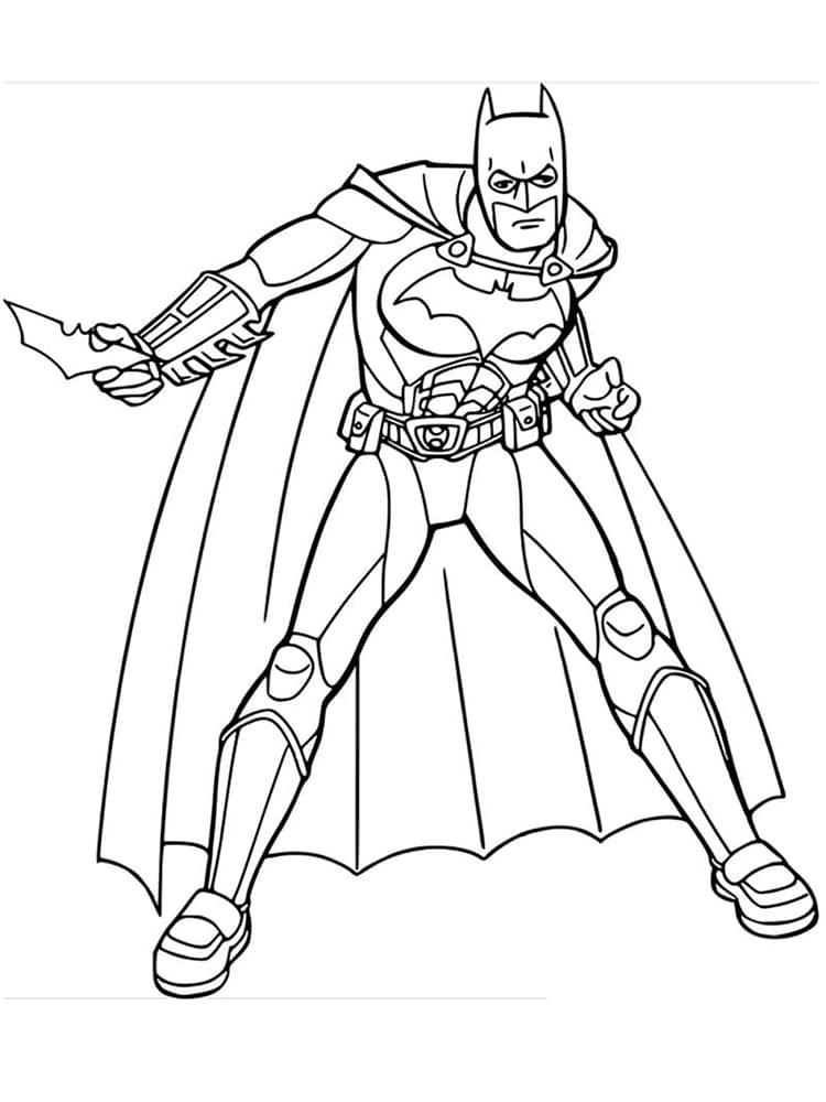 Batman Regneark Tegninger til Farvelægning
