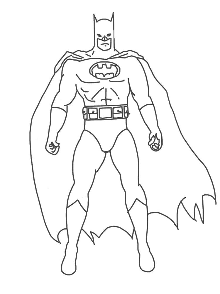 Batman-Udskrivbar Tegninger til Farvelægning