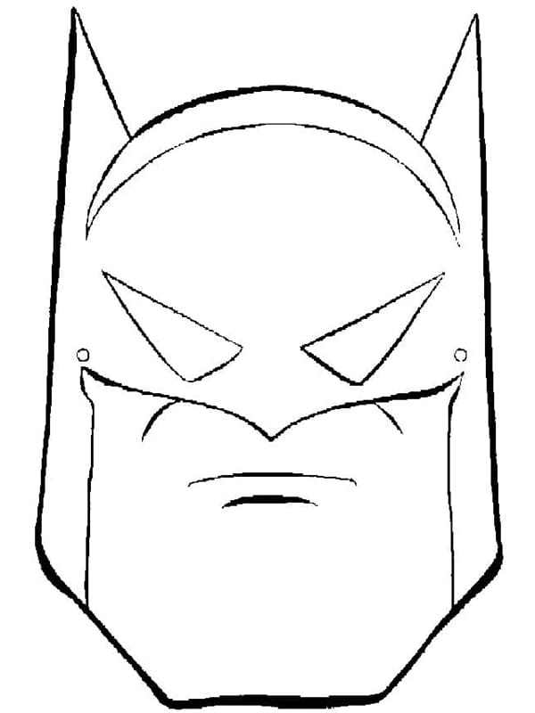 Batmans Ansigt Tegninger til Farvelægning