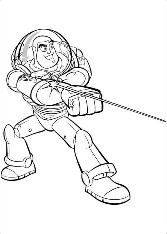 Buzz Lightyear Legetøj Tegninger til Farvelægning