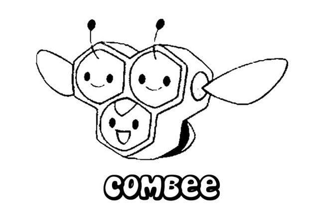 Combee Pokemon Tegninger til Farvelægning