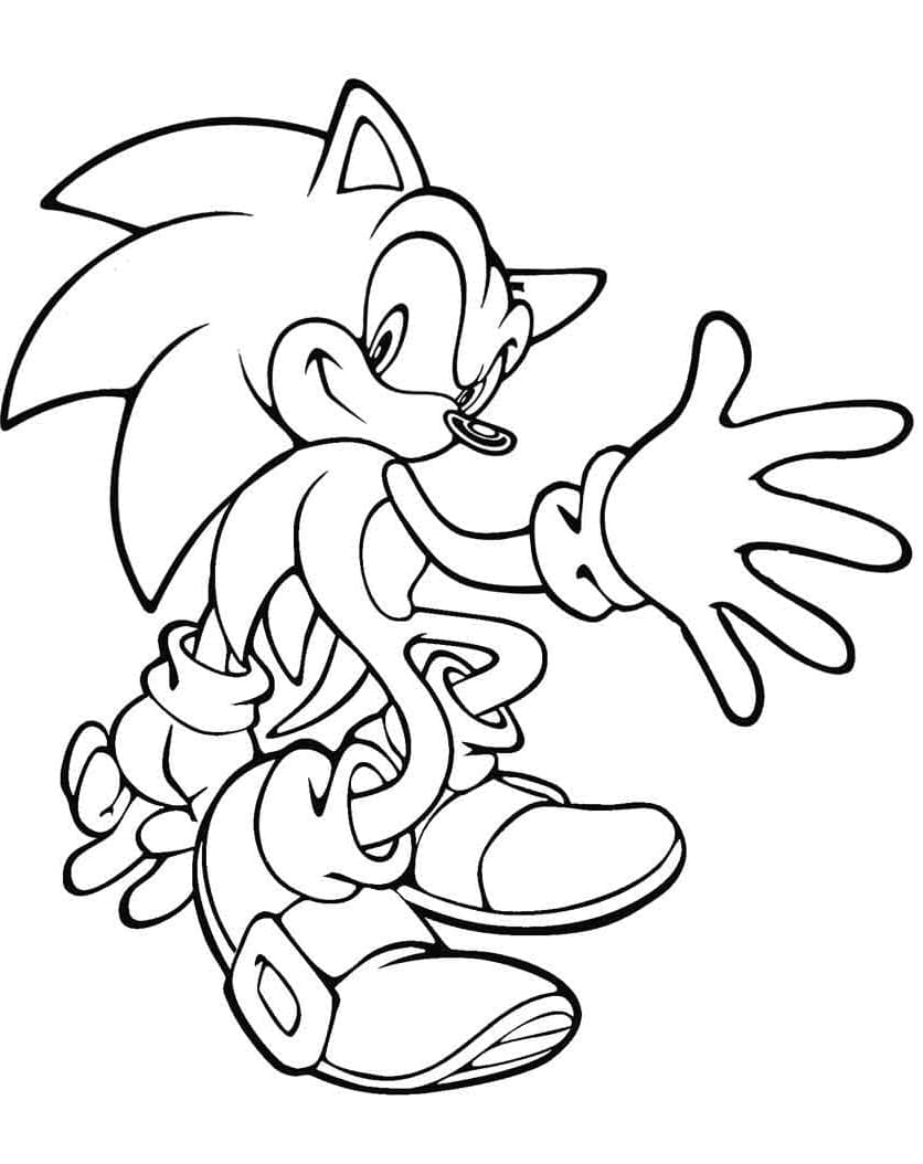 Dejlig Pindsvinet Sonic Tegninger til Farvelægning