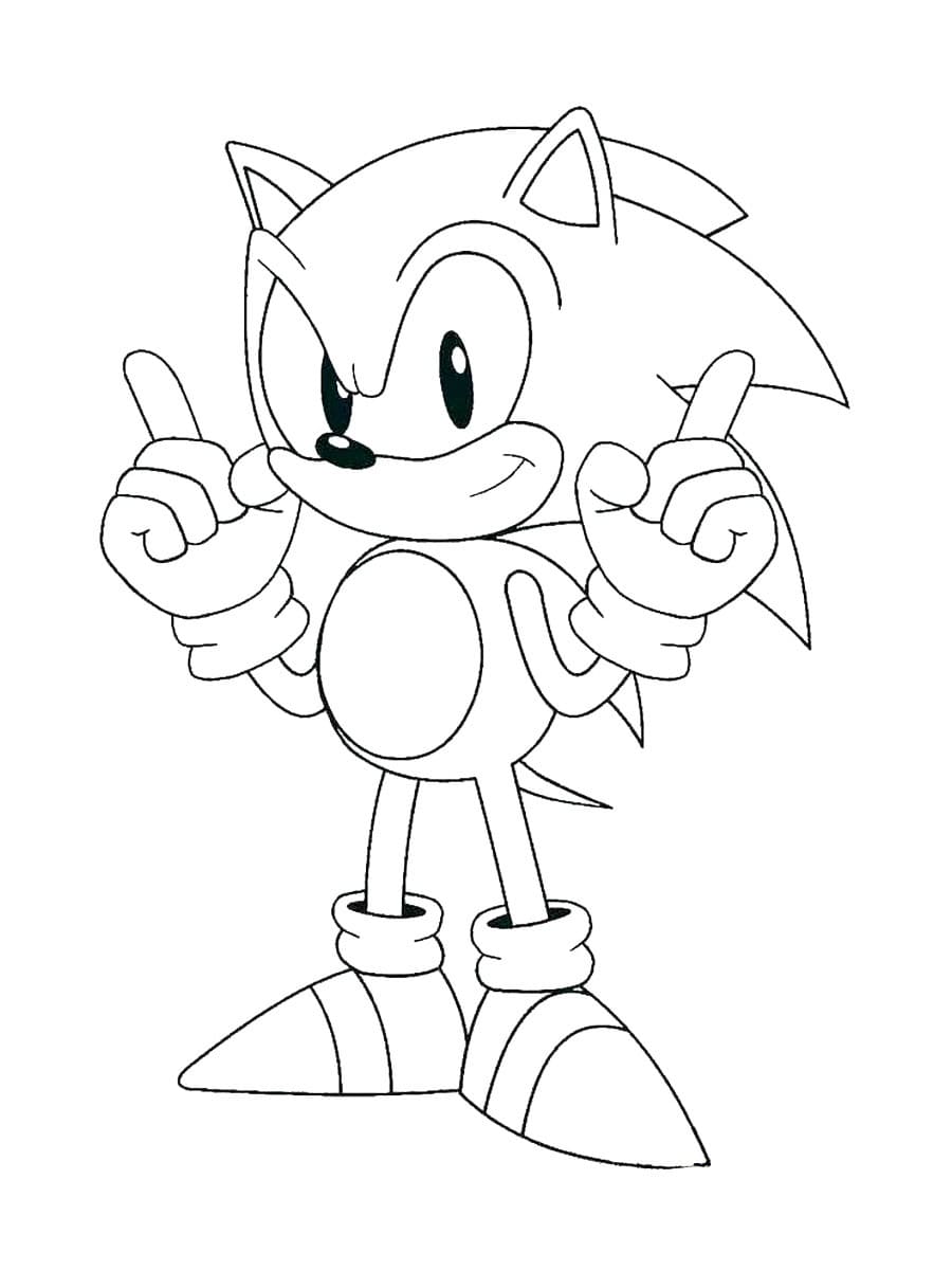 Dejlig Sonic Tegninger til Farvelægning