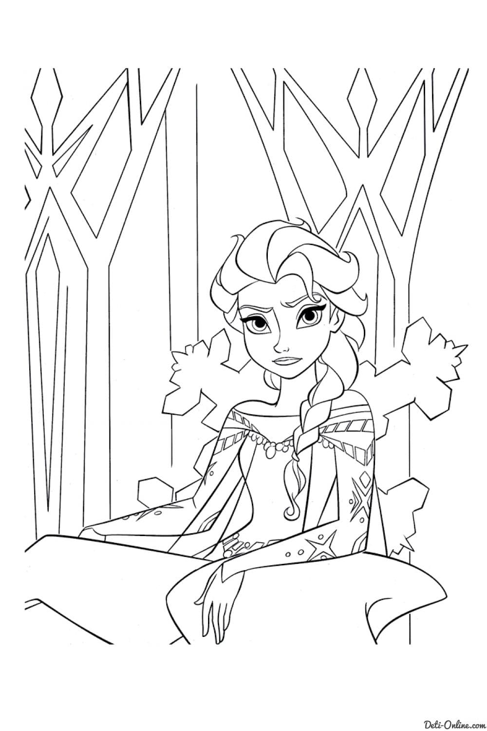 Disney Frozen Elsa Tegninger til Farvelægning