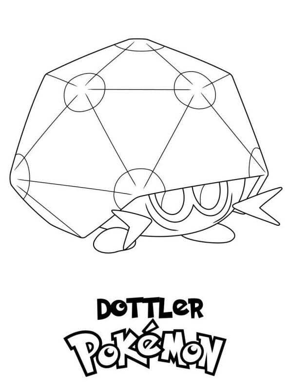 Dottler Pokemon Tegninger til Farvelægning