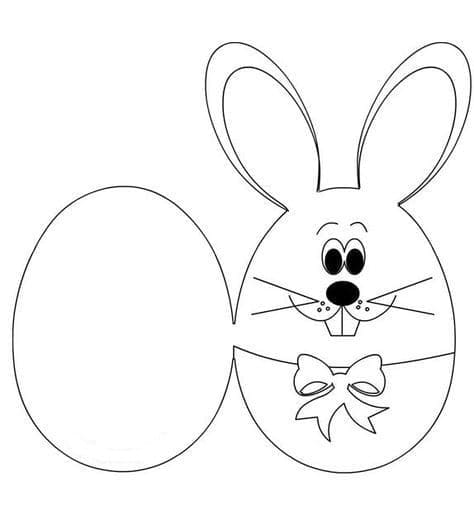 Easter Card Free For Kids Tegninger til Farvelægning