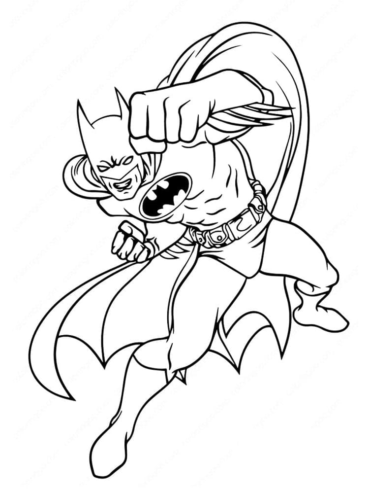 Fantastisk Batman’s Punch Tegninger til Farvelægning