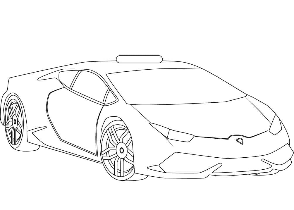 Fantastisk bil Lamborghini Tegninger til Farvelægning