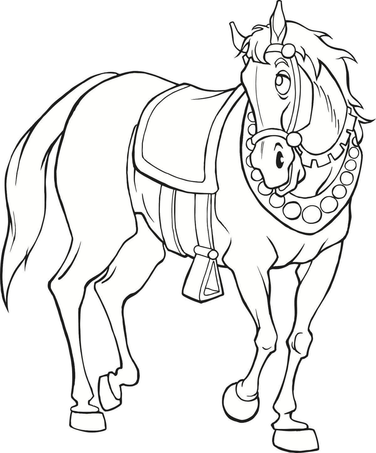 Fantastisk Hest Tegninger til Farvelægning