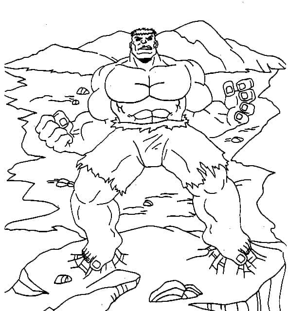 Fantastisk Hulk Tegninger til Farvelægning