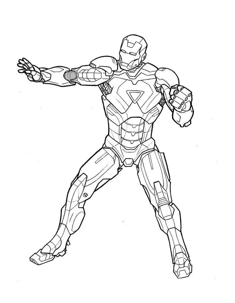 Fantastisk Iron Man Tegninger til Farvelægning