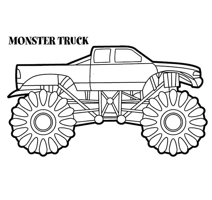 Fantastisk Monster Truck-Fri Idé Tegninger til Farvelægning