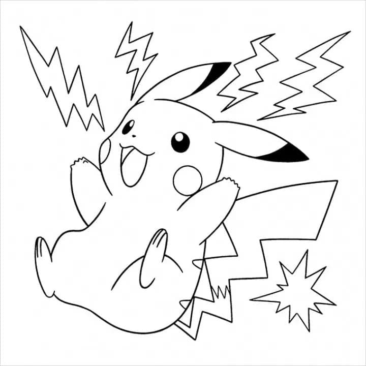 Fantastisk Pikachu Tegninger til Farvelægning