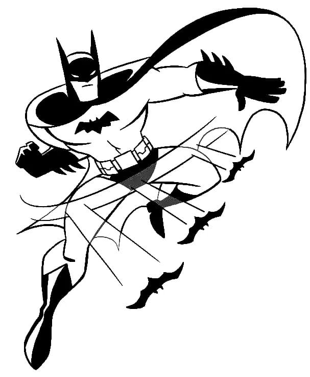 Fed Batman Tegninger til Farvelægning