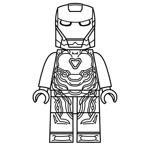 Fed Lego Iron Man Tegninger til Farvelægning