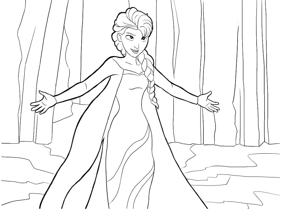 Fedt Elsa Tegninger til Farvelægning