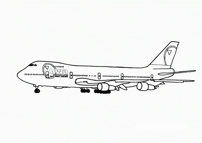 Fint Flyvemaskine Tegninger til Farvelægning