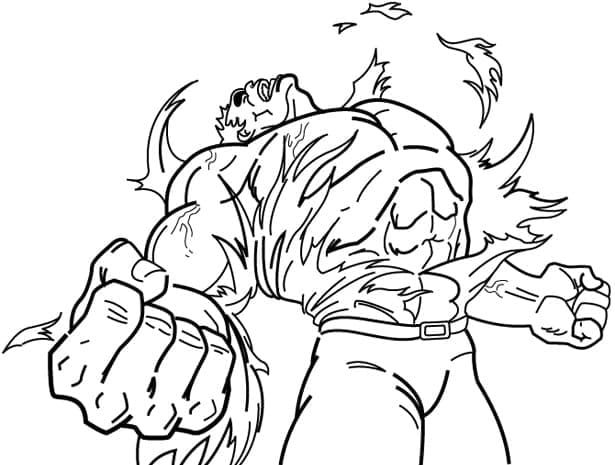 Forbløffende Hulk Tegninger til Farvelægning