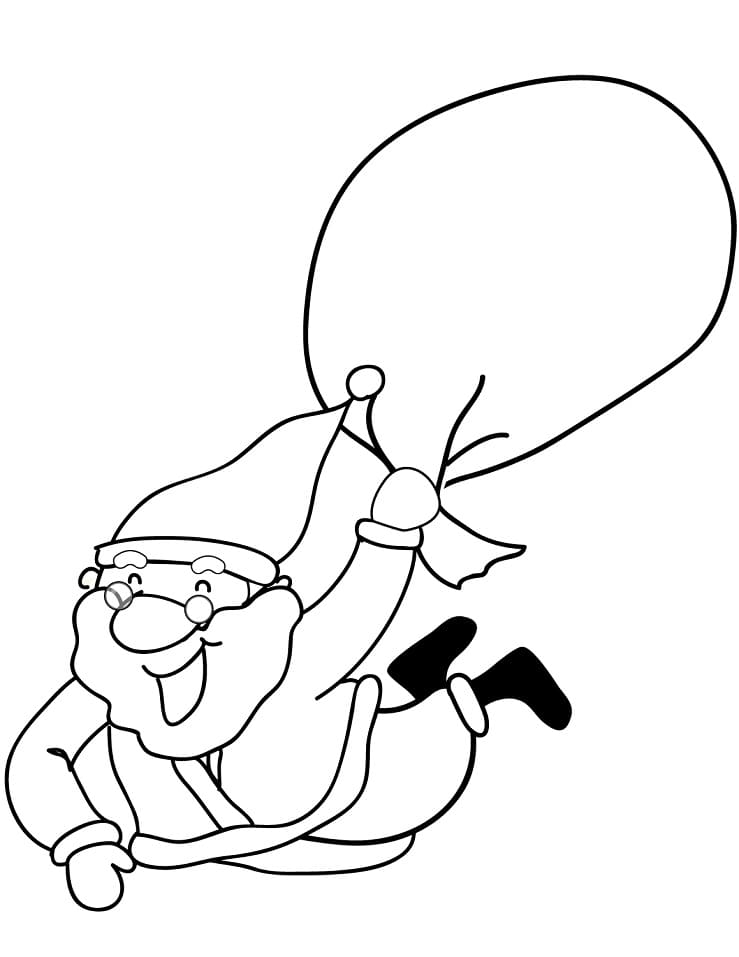 Funny Santa Claus Tegninger til Farvelægning