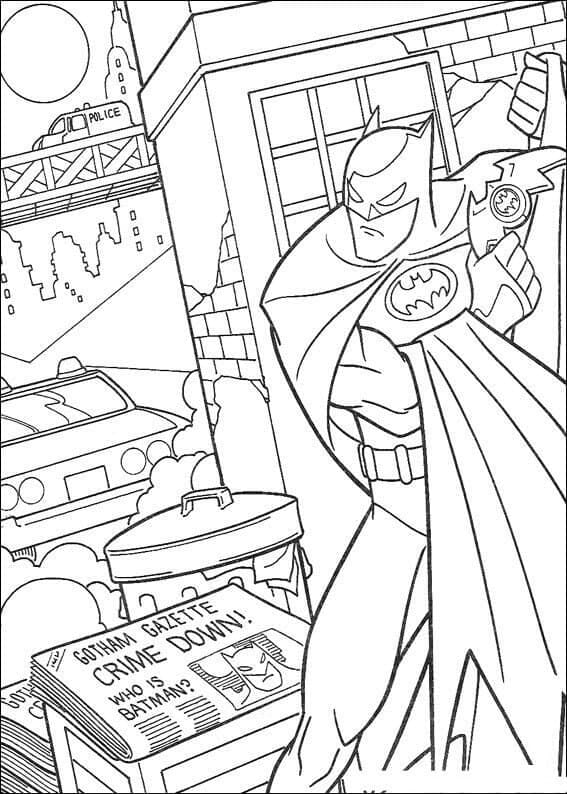God Batman Tegninger til Farvelægning