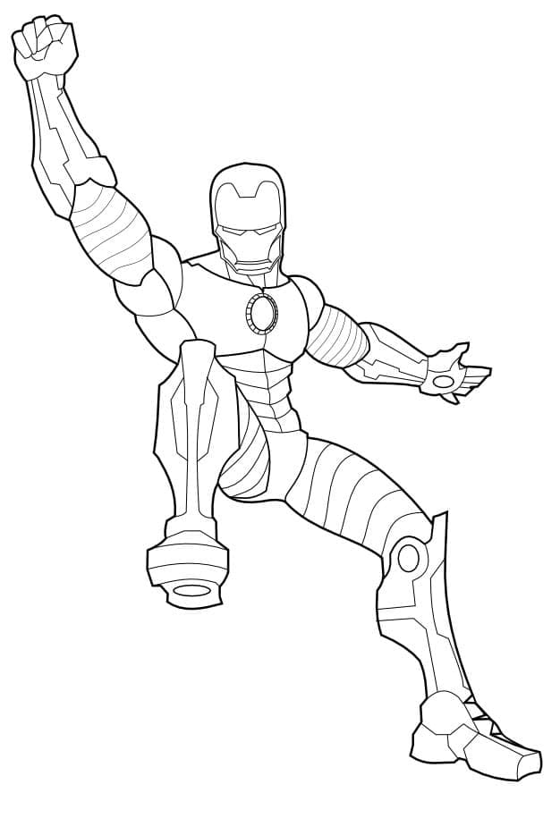 God Iron Man Tegninger til Farvelægning
