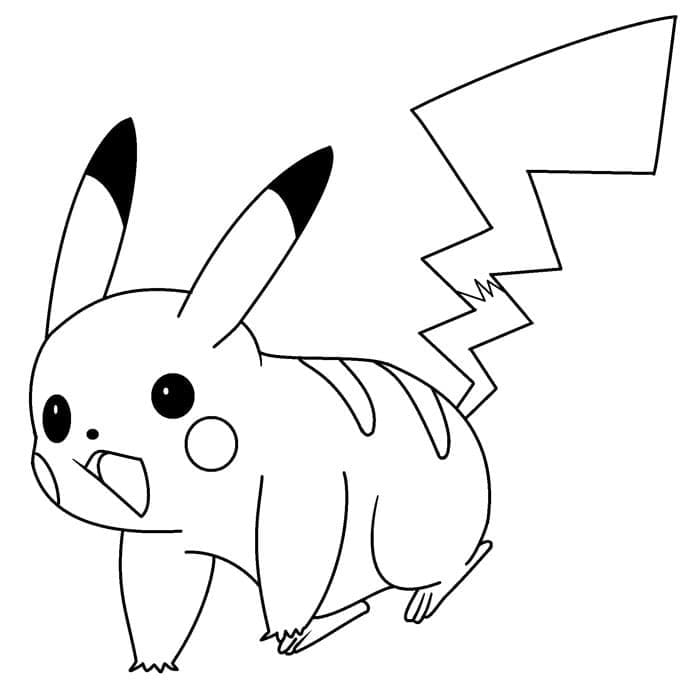 God Pikachu Tegninger til Farvelægning
