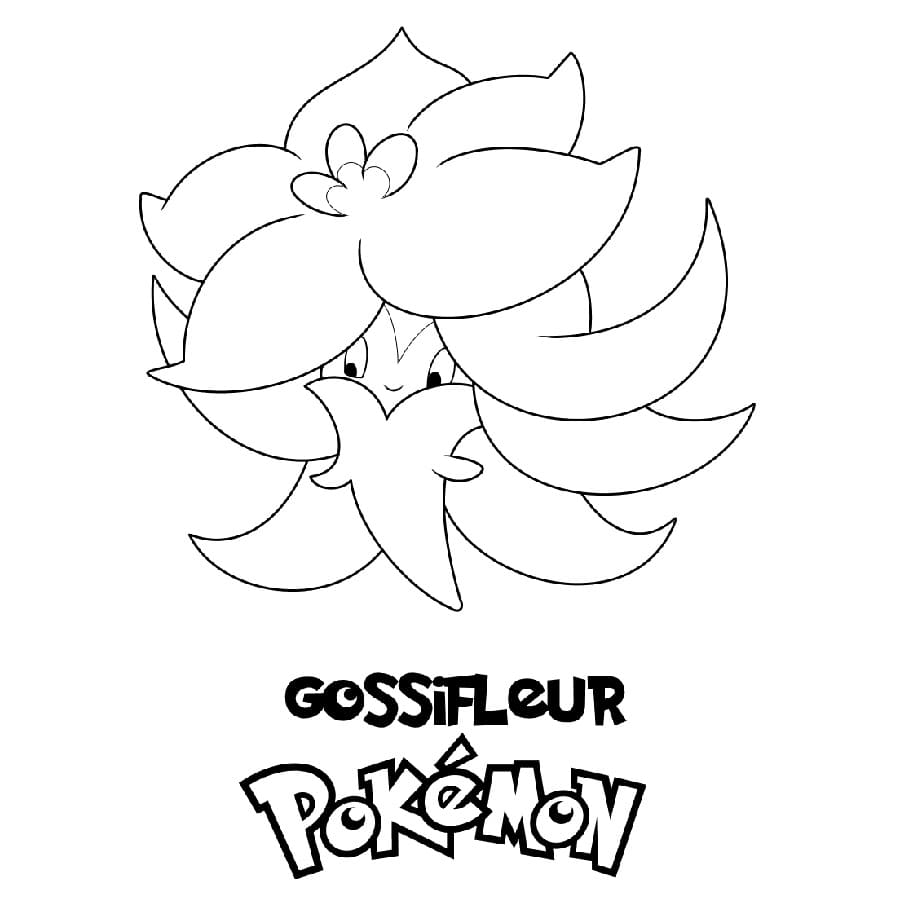 Gossifleur Pokemon Tegninger til Farvelægning