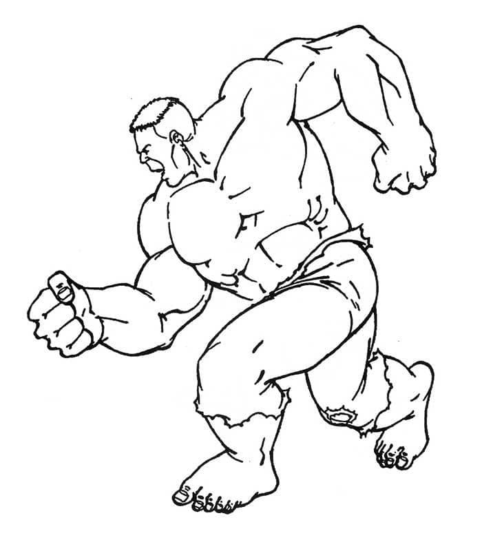 Gratis Hulk Tegninger til Farvelægning