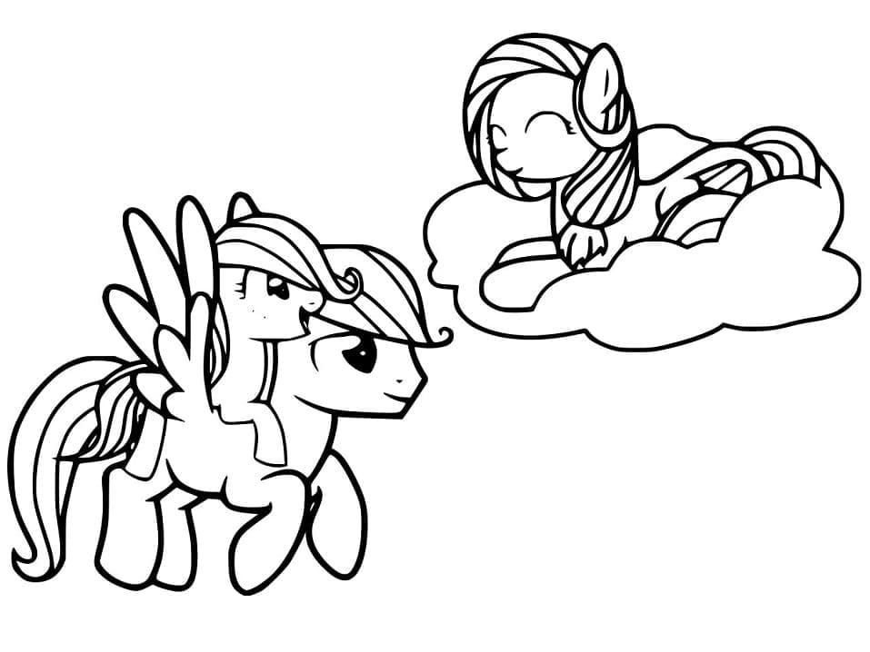 Gratis Min Lille Pony Tegninger til Farvelægning