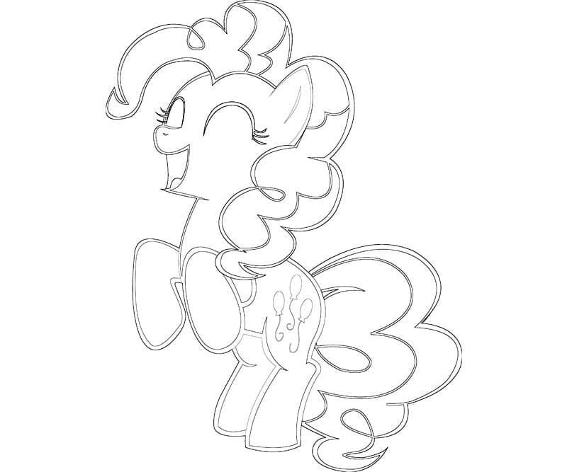 Gratis Printbar Pinkie Pie My Little Pony Tegninger til Farvelægning