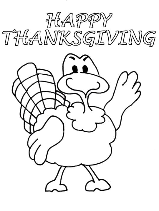 Gratis Udskrivbar Glædelig Thanksgiving Tegninger til Farvelægning