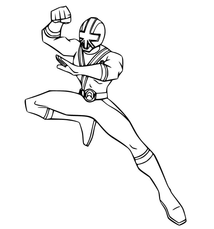 Grøn Power Ranger Samurai Tegninger til Farvelægning
