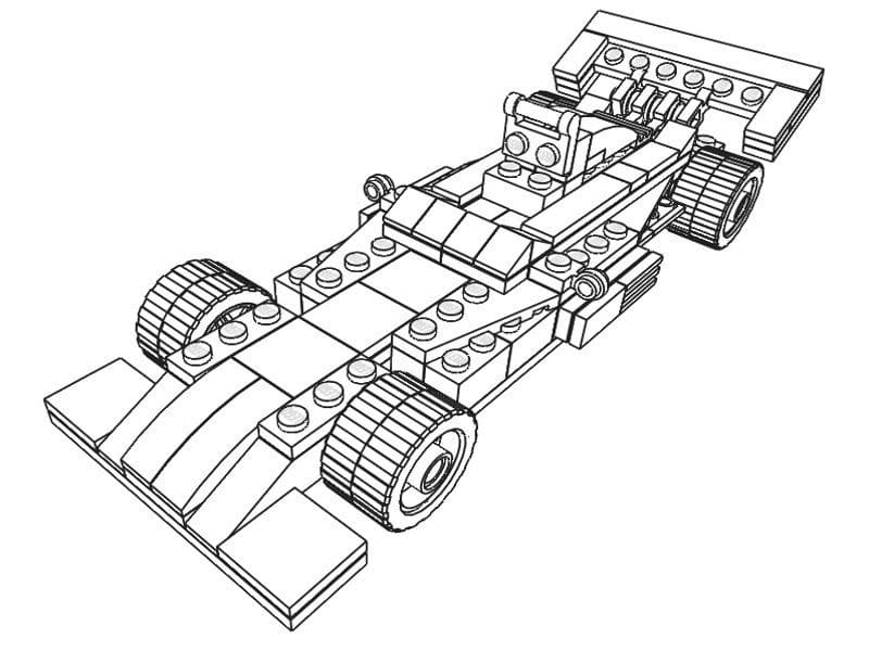 Grundlæggende Lego Formel Tegninger til Farvelægning