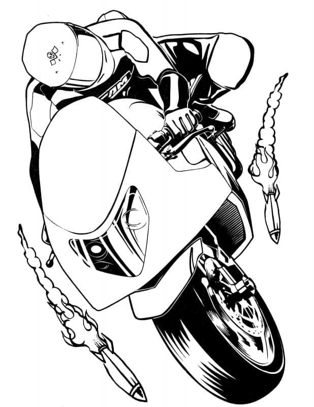 Hot Wheels motorcykel Tegninger til Farvelægning