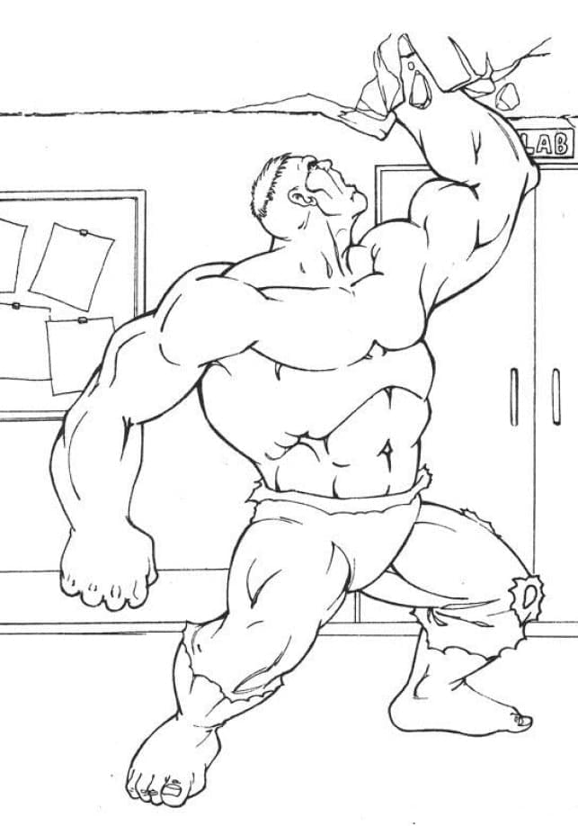 Hulk 1 Tegninger til Farvelægning