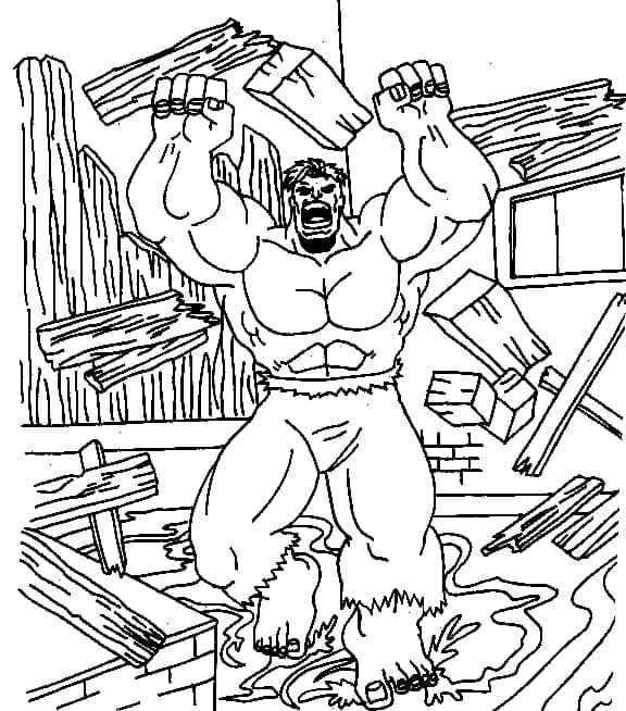 Hulk 2 Tegninger til Farvelægning
