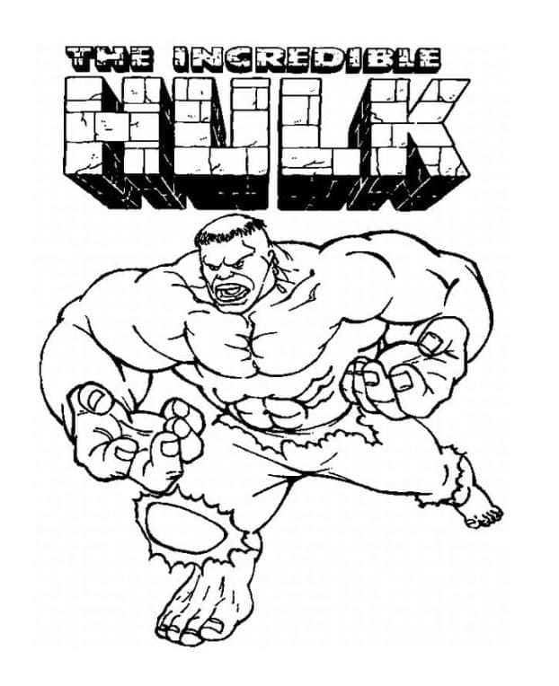 Hulk Spil Tegninger til Farvelægning