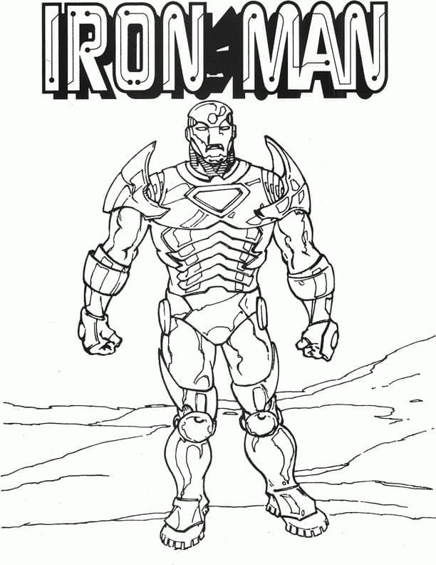 Iron Man Tegning Tegninger til Farvelægning