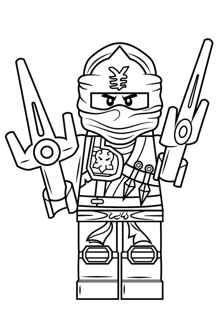 Jay Lego Ninjago Tegninger til Farvelægning
