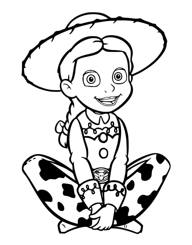 Jessie fra Toy Story Tegninger til Farvelægning