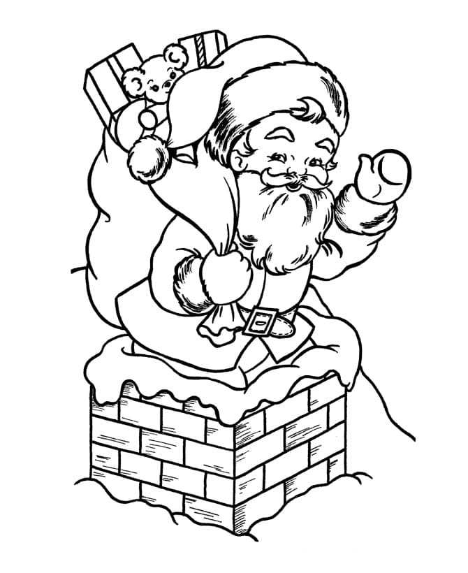 Julemanden Til Børn Tegninger til Farvelægning