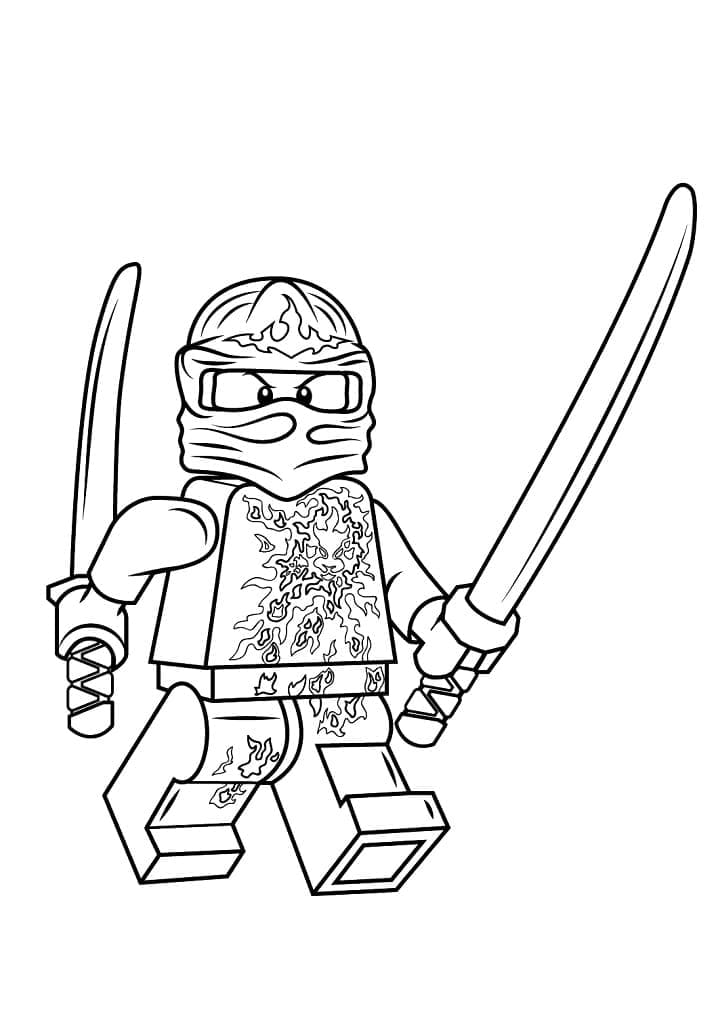 Kai Lego Ninjago Tegninger til Farvelægning