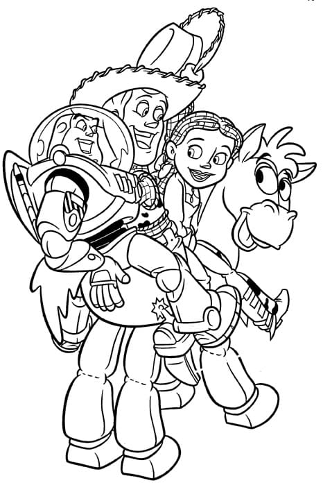 Karakterer fra Toy Story Tegninger til Farvelægning