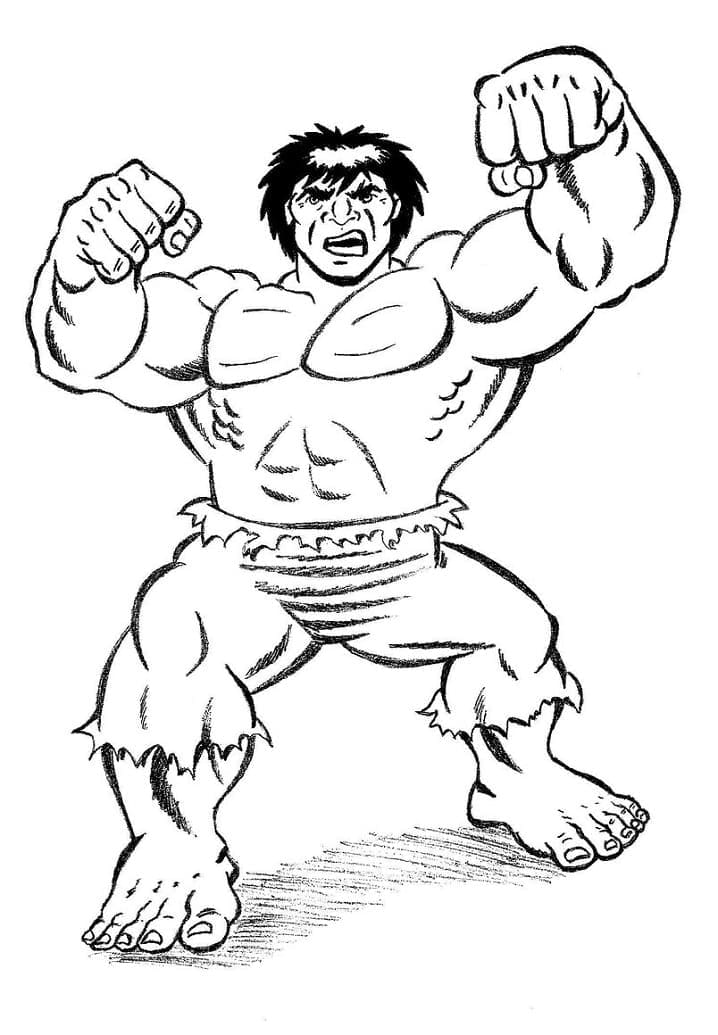 Klassisk Hulk Tegninger til Farvelægning