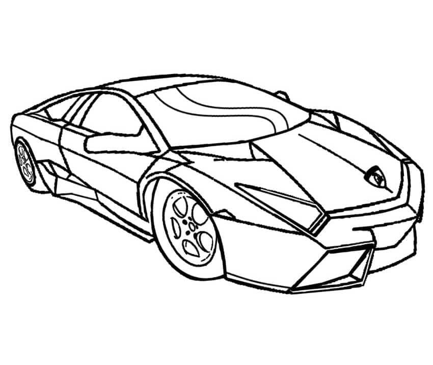 Lamborghini 3 Tegninger til Farvelægning