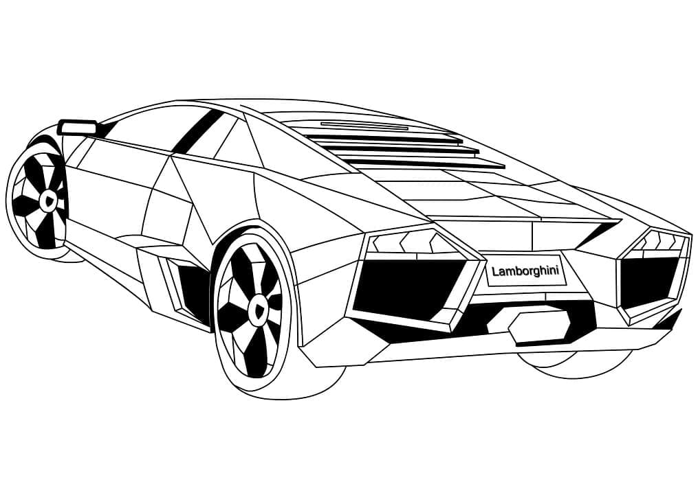 Lamborghini 7 Tegninger til Farvelægning