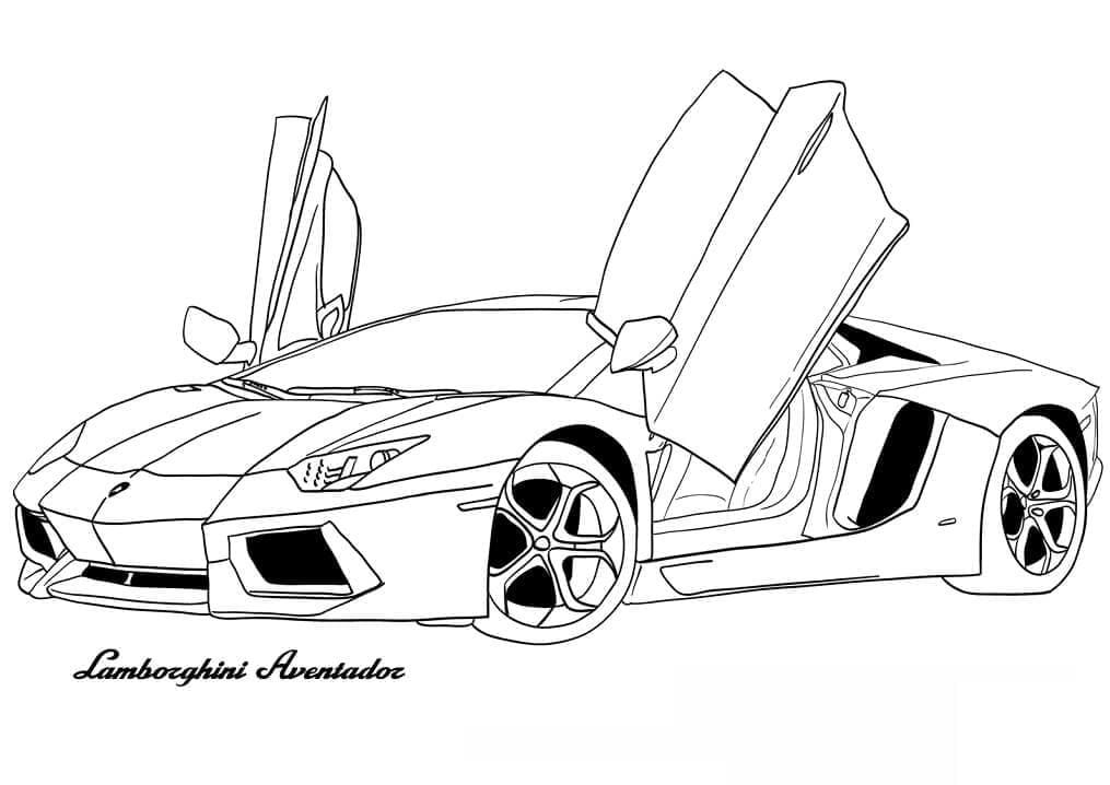 Lamborghini Tegninger til Farvelægning